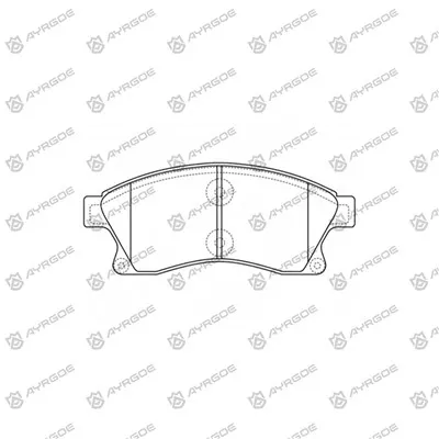Dotas de freio D11291MH para Chevrolet Cruze J300