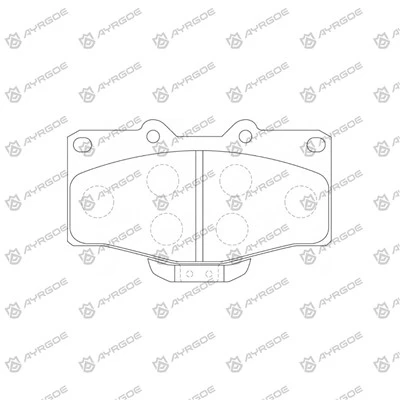 D2117MH PATS DE FREIO PARA TOYOTA