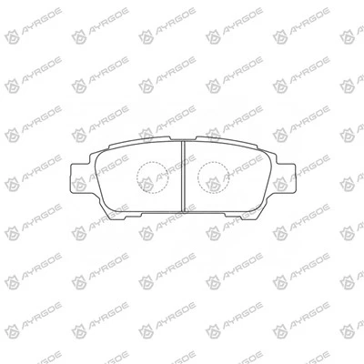 D2198H PATS DE FREIO PARA TOYOTA