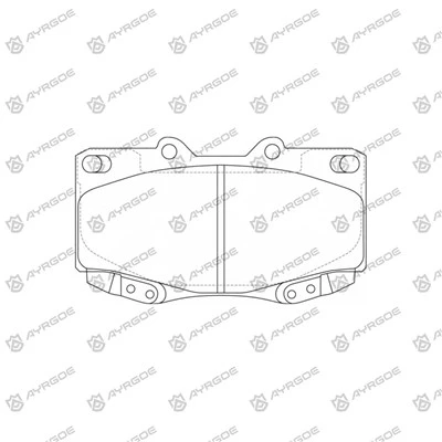 PN1830 PATS DE FREIO PARA TOYOTA HILUX KUN25